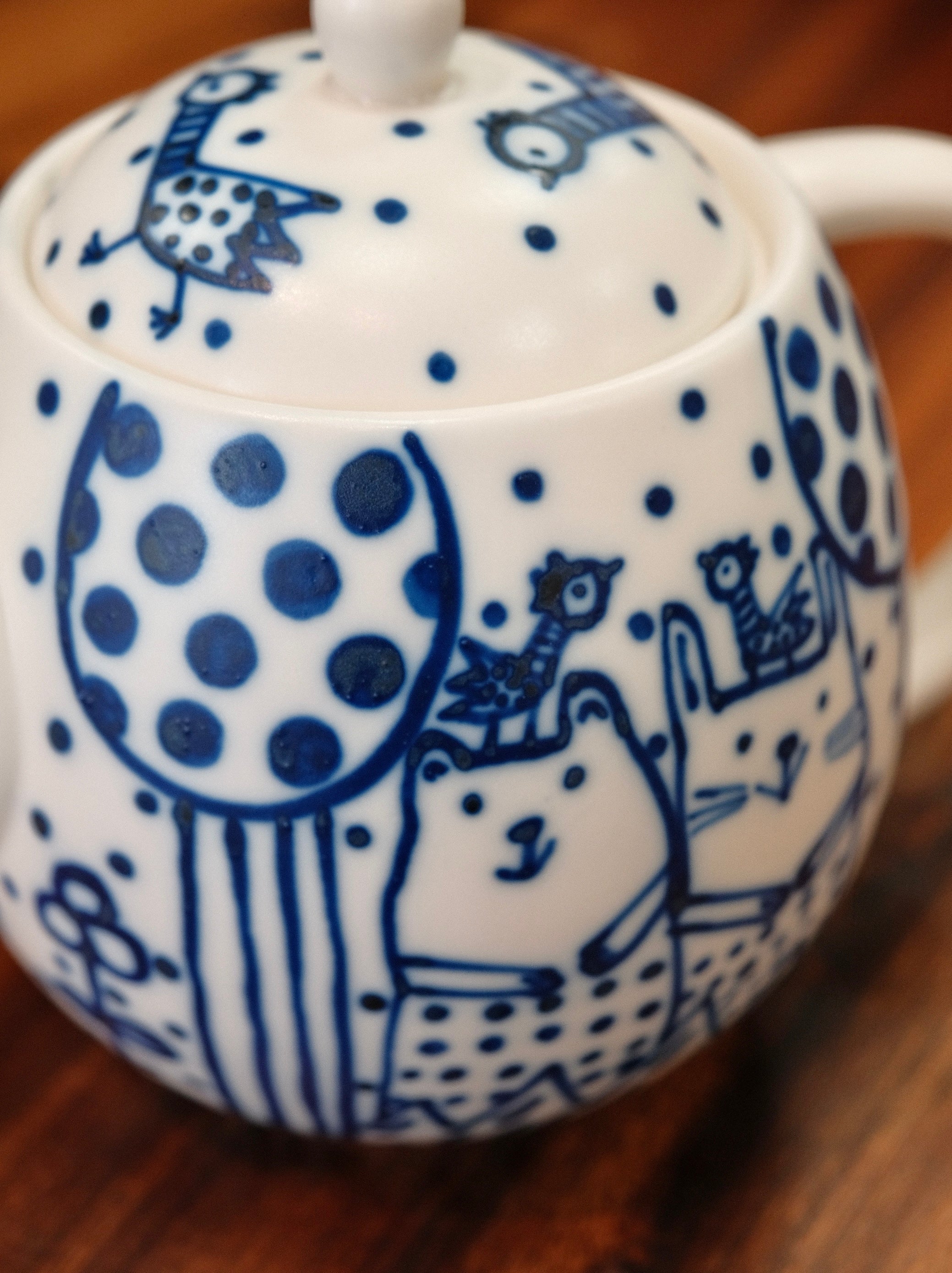 Artist-SANAE HAYASHIDA handmade Cat Large Teapot（Gift Box） - Image 2