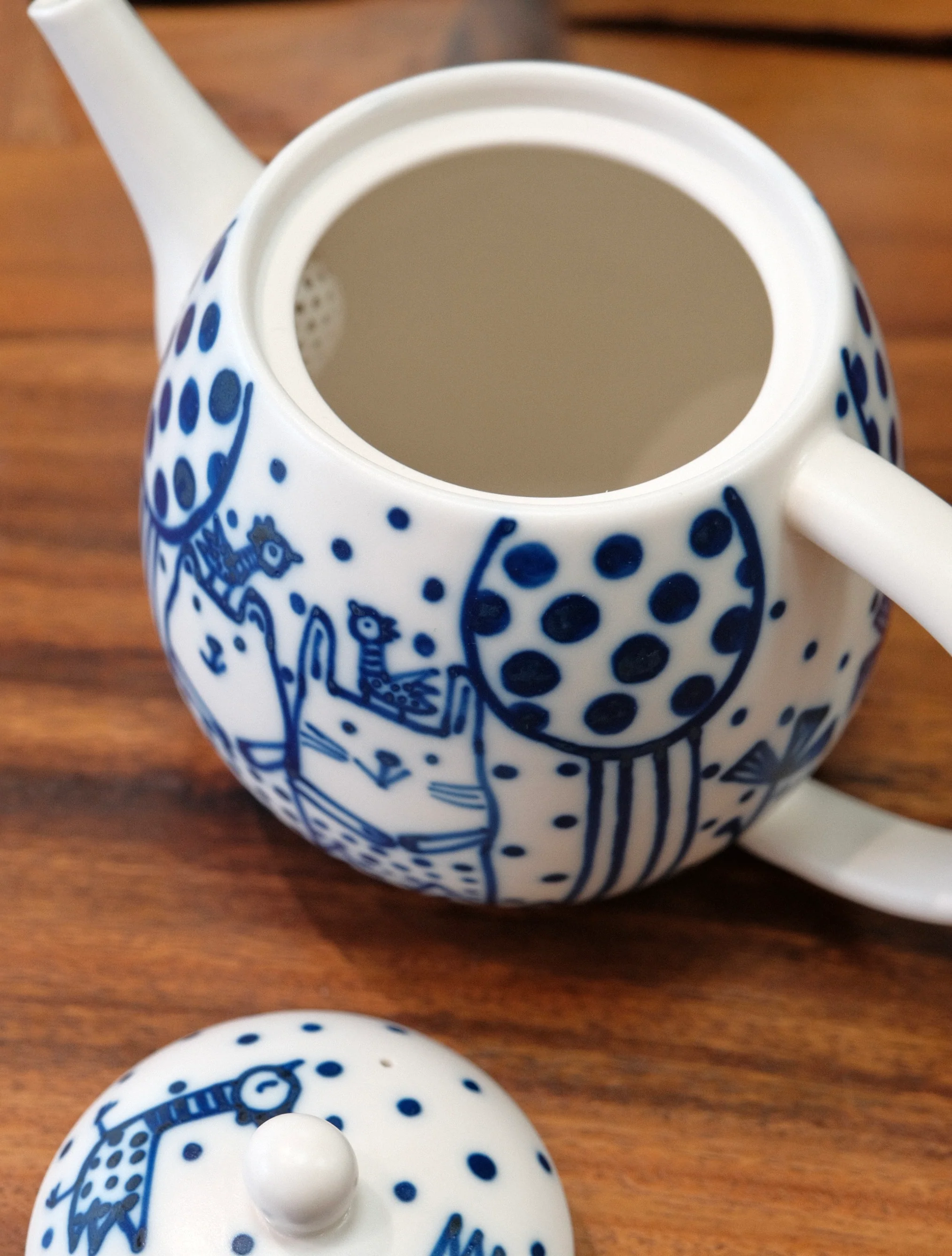 Artist-SANAE HAYASHIDA handmade Cat Large Teapot（Gift Box） - Image 3