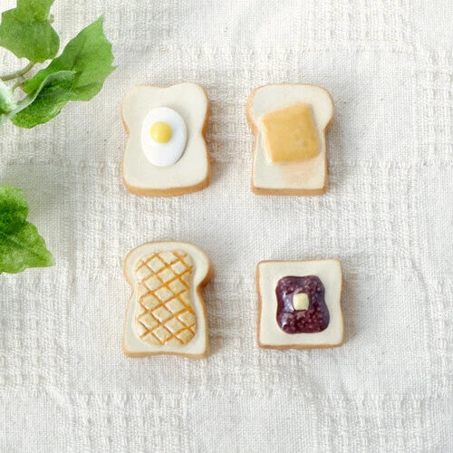 Japan Made Ceramic Chopstick Rest Bakery Selection - Image 27