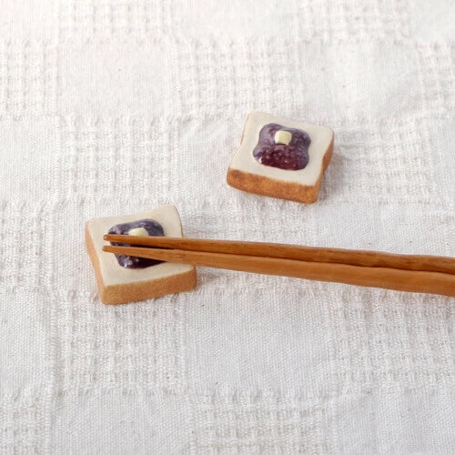 Japan Made Ceramic Chopstick Rest Bakery Selection - Image 28
