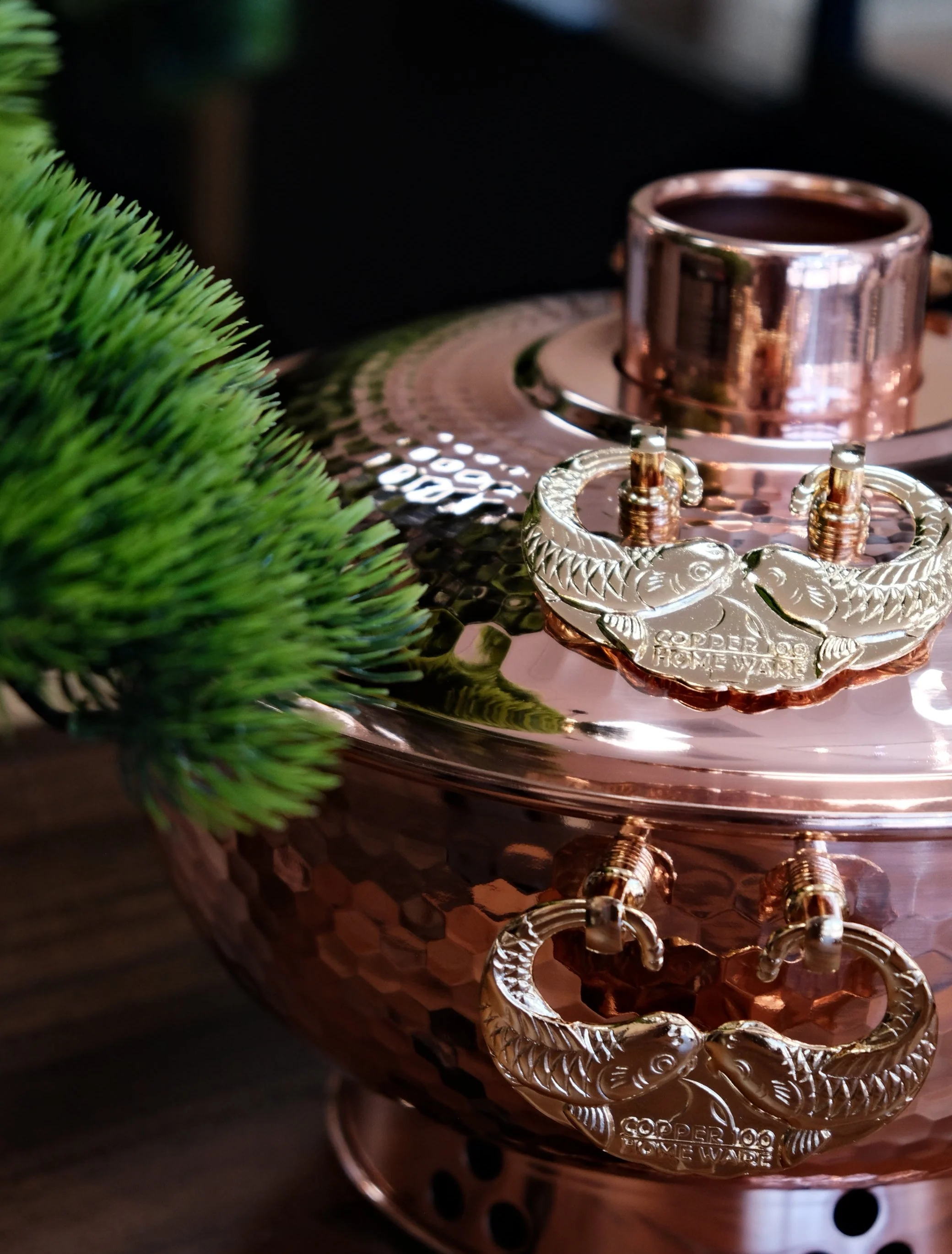 Japan Hand Made Sinkoukinzoku Copper Shabu-Shabu Pot (26cm) - Image 3