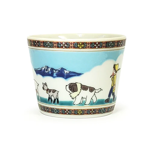 Japan Kutani Yaki Kaneshotouki Heidi and Yuki,Girl of the Alps goods,Soba Choko Cup - Image 24