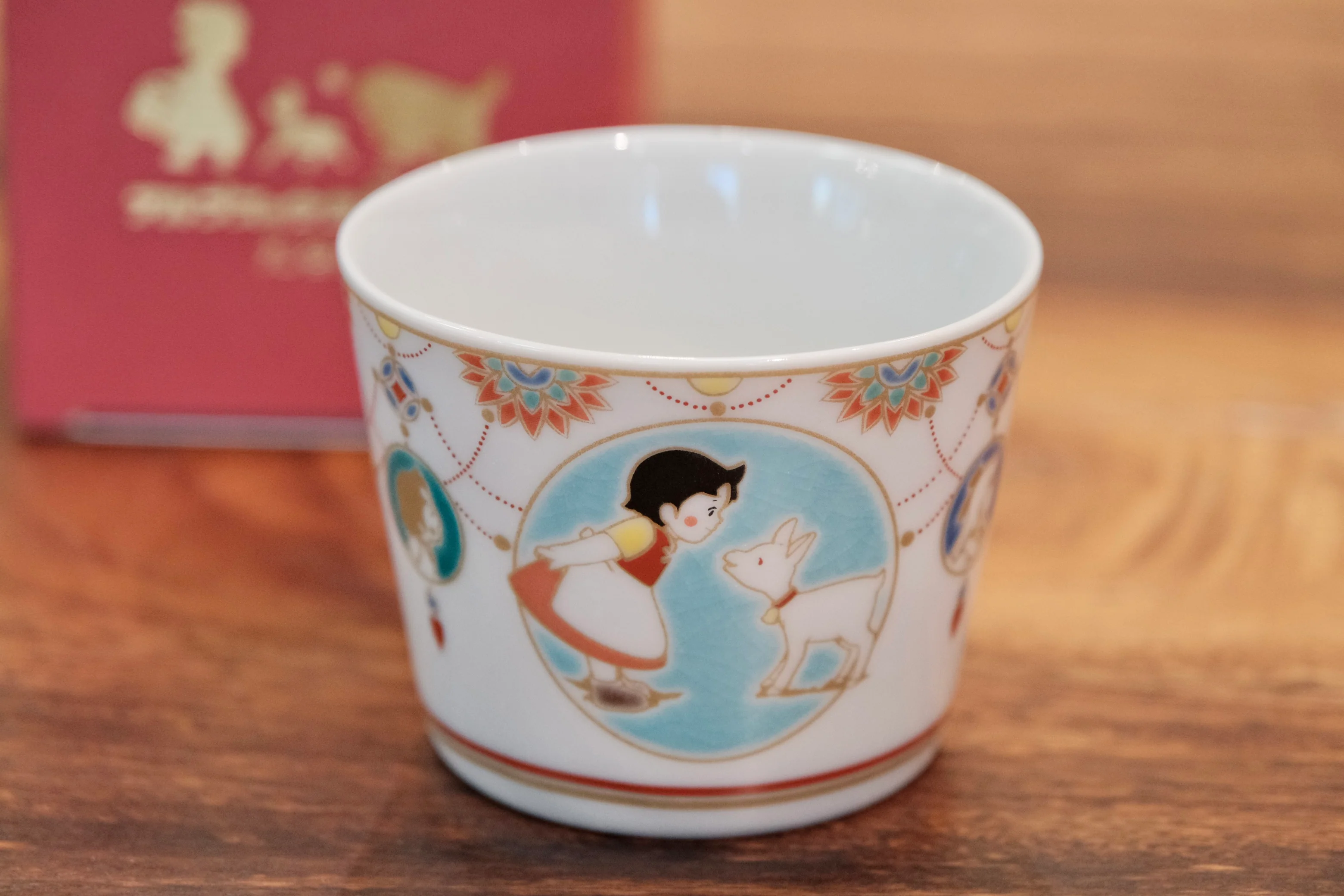 Japan Kutani Yaki Kaneshotouki Heidi and Yuki,Girl of the Alps goods,Soba Choko Cup - Image 7