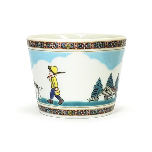 Japan Kutani Yaki Kaneshotouki Heidi and Yuki,Girl of the Alps goods,Soba Choko Cup - Image 9