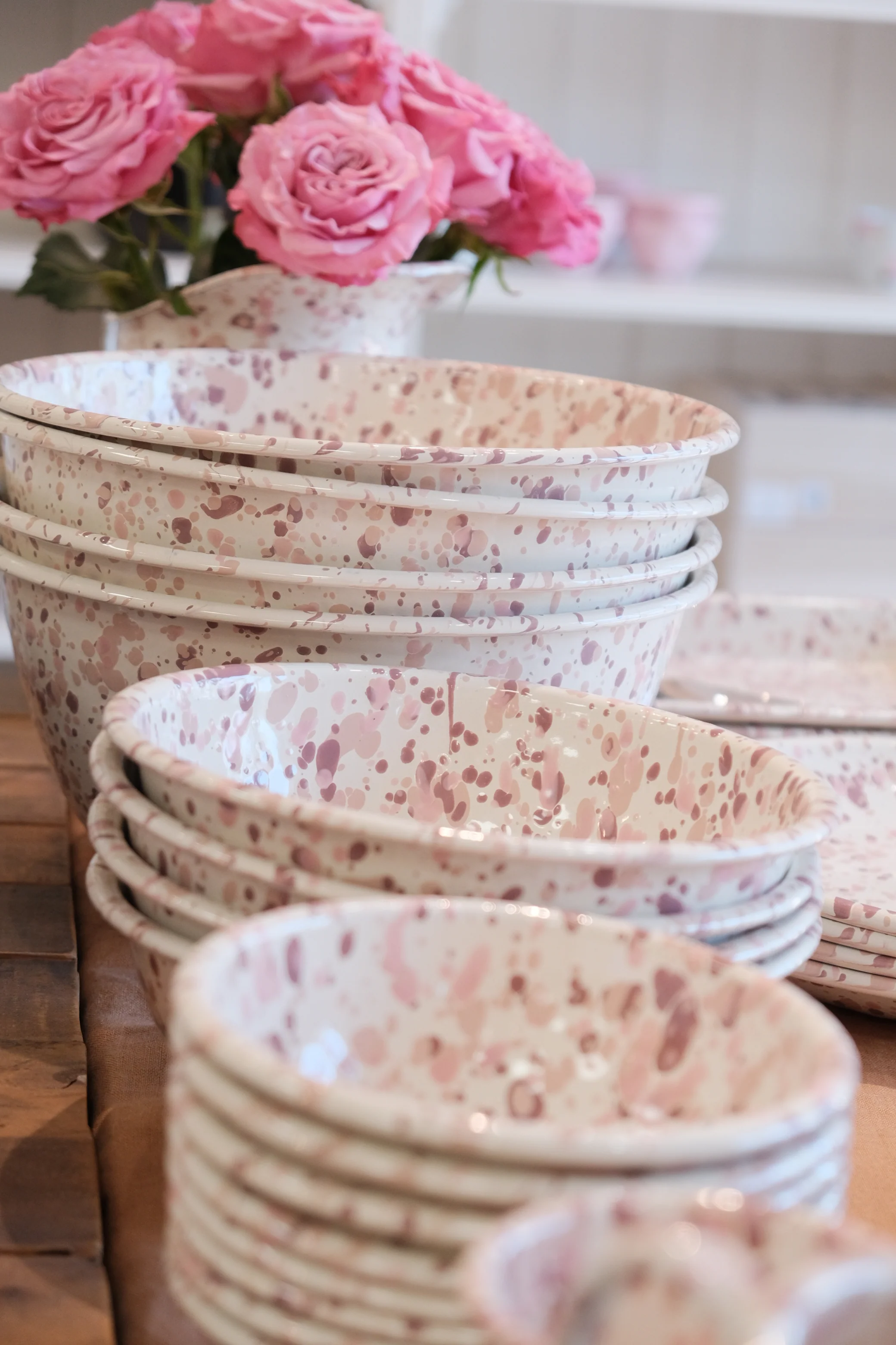 Crow Canyon Home Catalina Large Salad Bowl - Desert Rose - Image 3