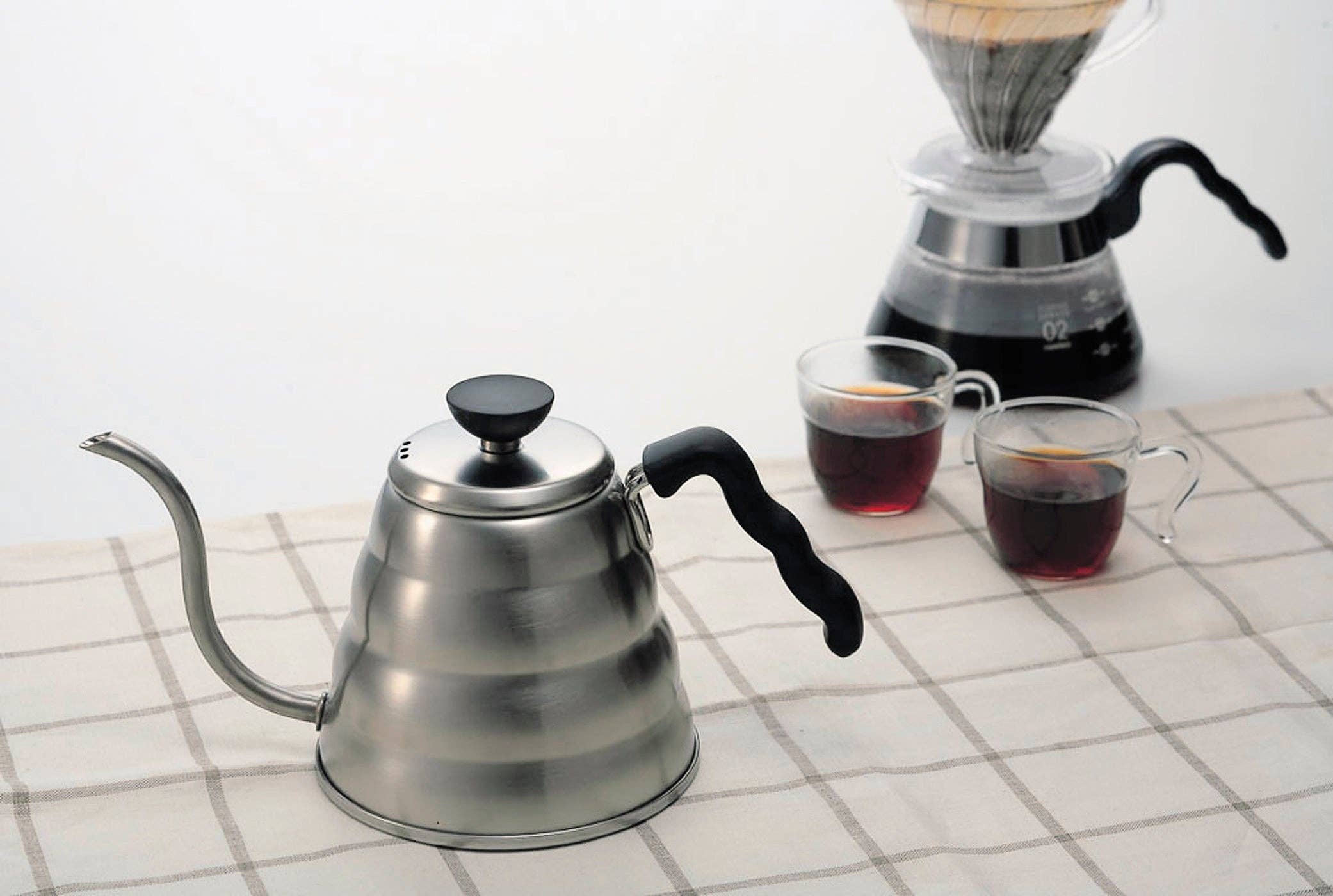 HARIO V60 "Buono" Gooseneck Drip Kettle, 1200ml, Silver - Image 3