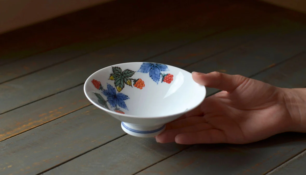 Japan Hasami Ware Zoe Light Bowl Berry