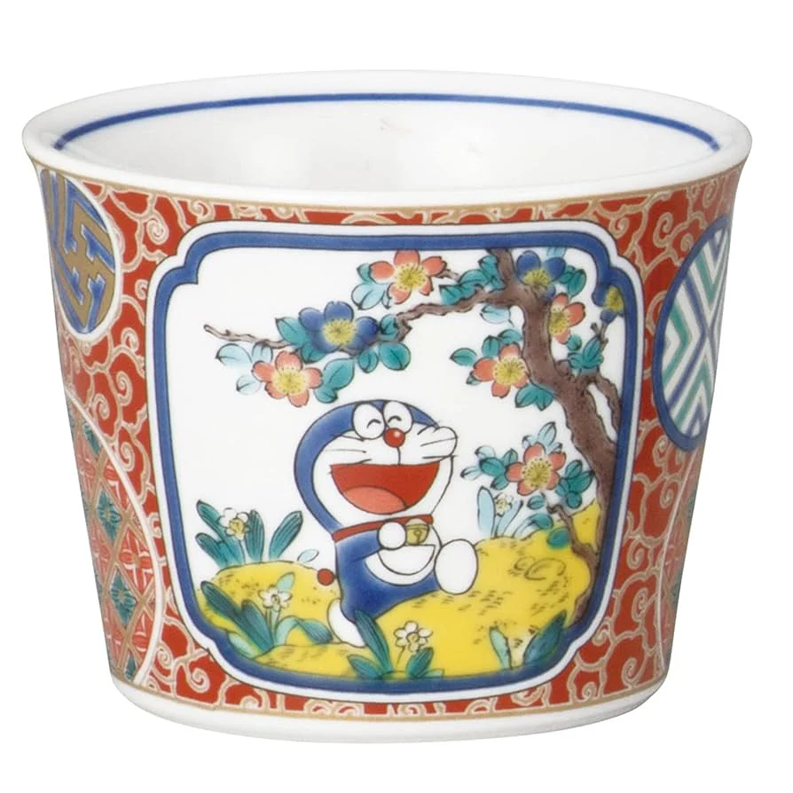 Japan Kutani Yaki Kaneshotouki Doraemon Soba Choko Cup - Image 6