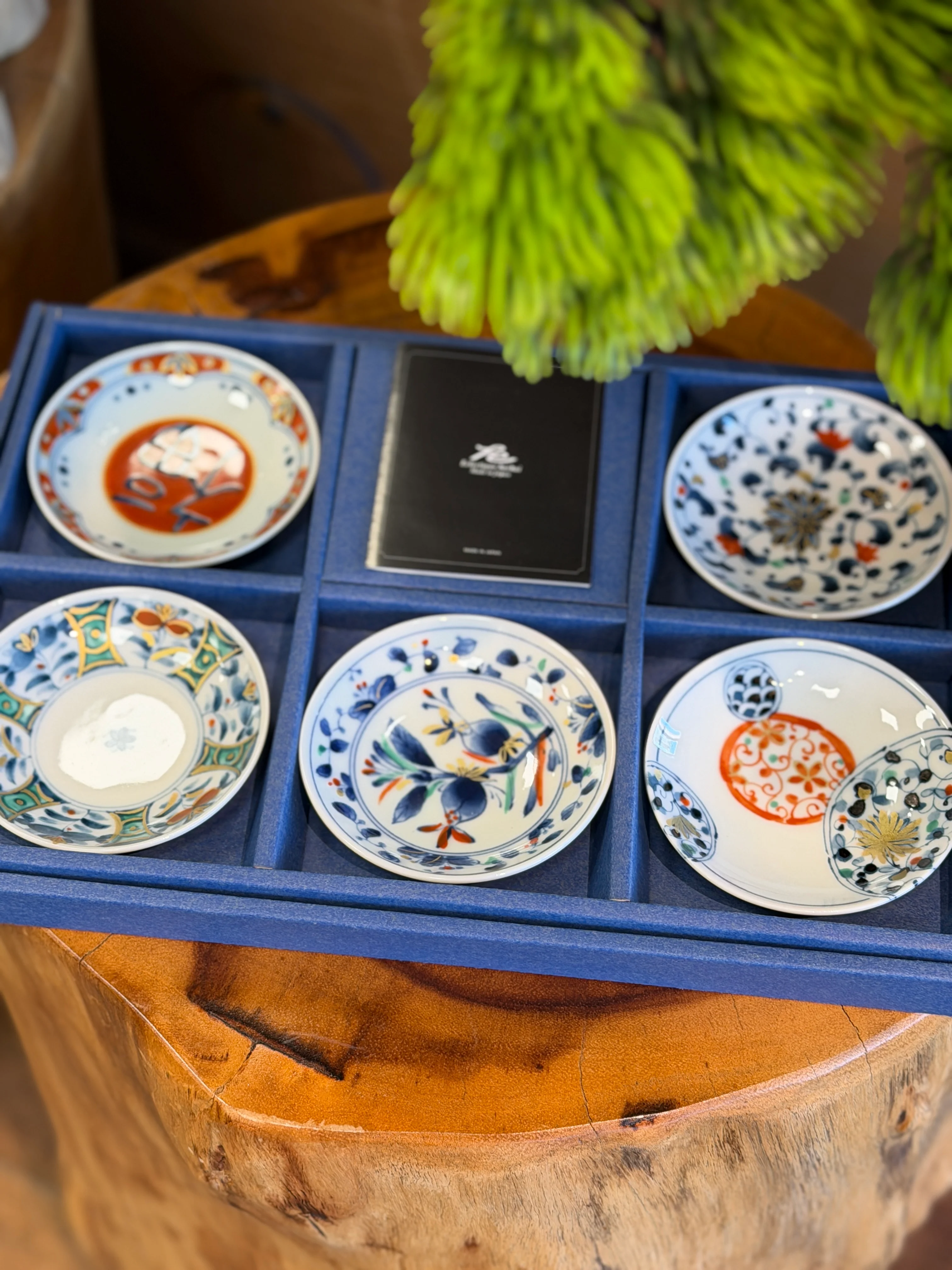Japan made Fuku Mino dish plate gift sets