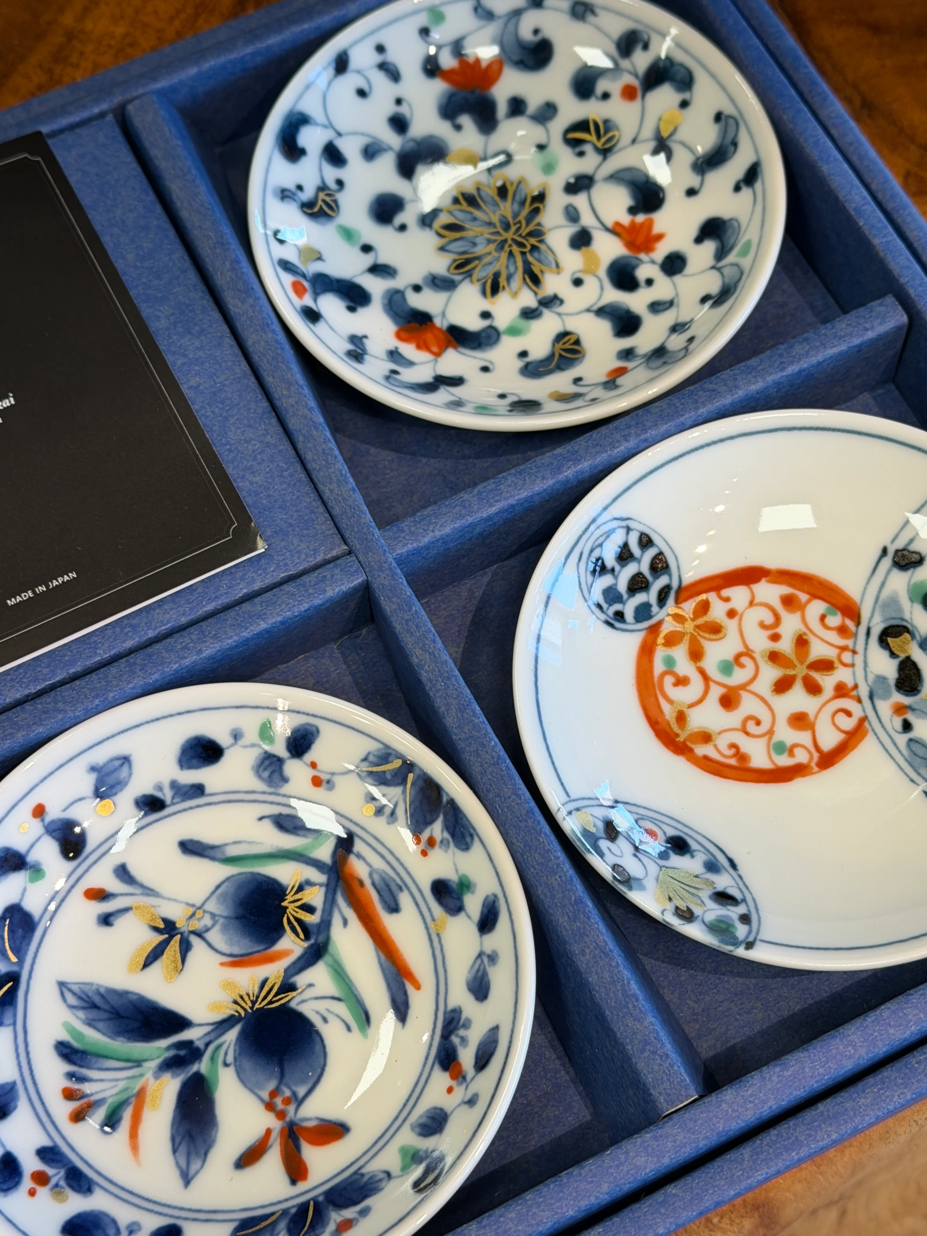 Japan made Fuku Mino dish plate gift sets - Image 3