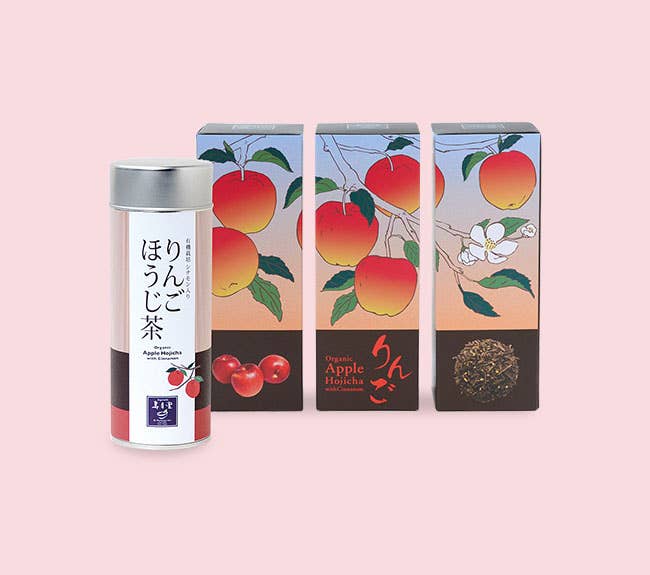 Jugetsudo Tokyo- Organic Ringo Hojicha With Apple Loose Leaf 40 g
