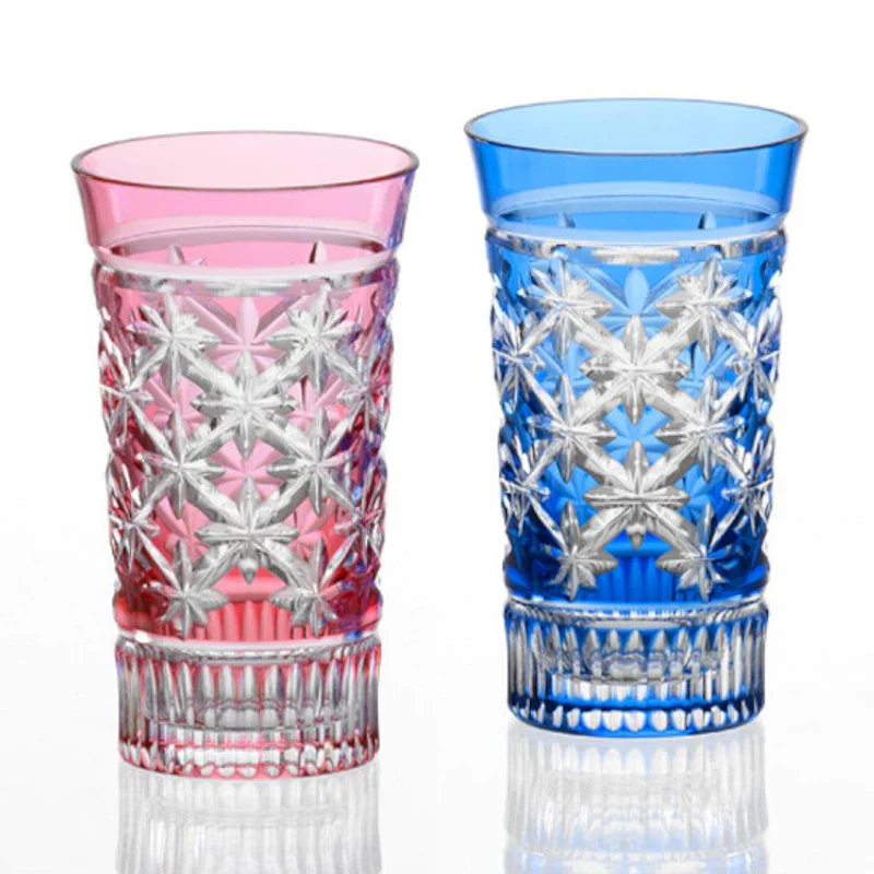 [KAGAMI CRYSTAL] A Pair Of Slim Glasses Pattern Of Connected Stars | EDO KIRIKO | - Image 2