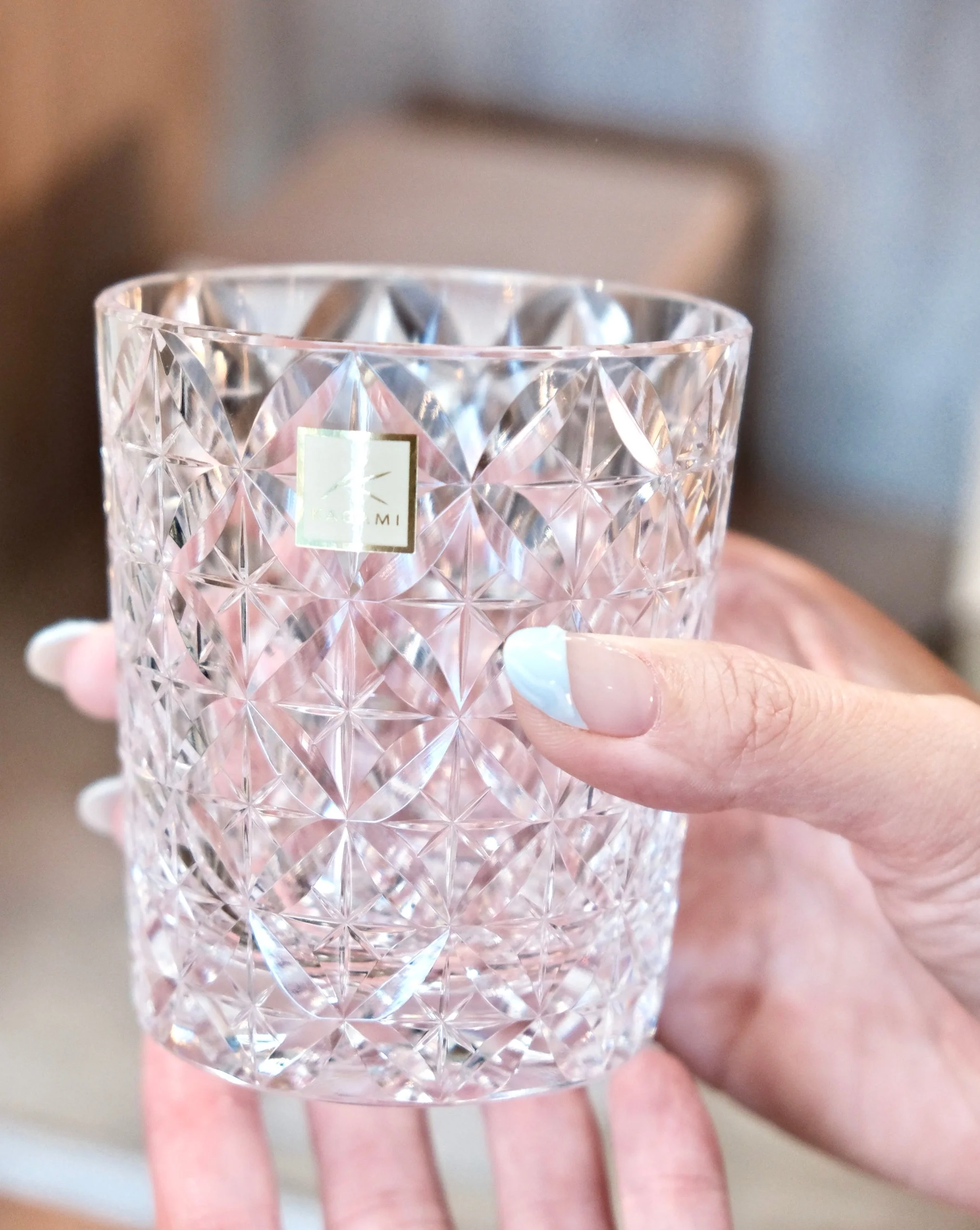 [KAGAMI CRYSTAL] | EDO KIRIKO | CIRCLE MESH BY SATOSHI NABETANI MASTER OF Traditional Crafts Whiskey Glass - Image 2