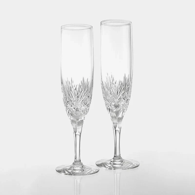 [KAGAMI CRYSTAL GLASS] Pair Of Champagne Glasses 'BONARU' | CRYSTAL GLASS | - Image 2