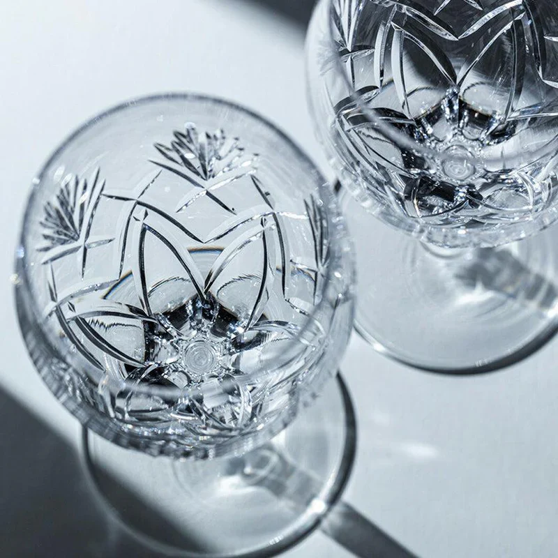 [KAGAMI CRYSTAL GLASS] Pair Of Wine Glasses 'BONHEUR' | CRYSTAL GLASS | - Image 4