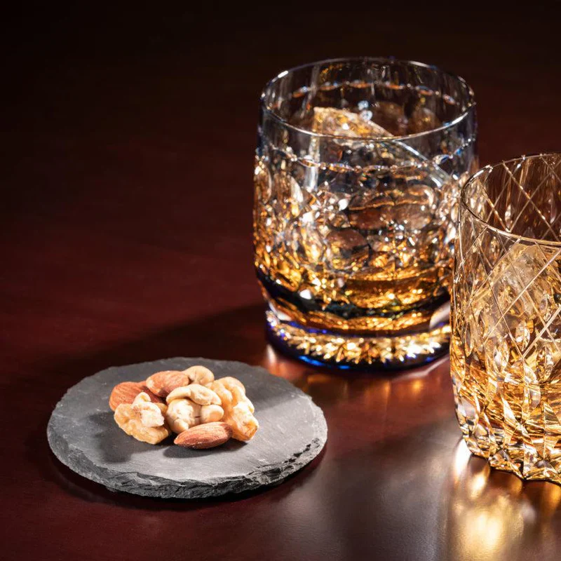 [KAGAMI CRYSTAL] Whiskey Glass By KASANEIROME TAMAMAI (JUGGLING BALLS) Master Of Traditional Crafts Edo Kiriko - Image 2