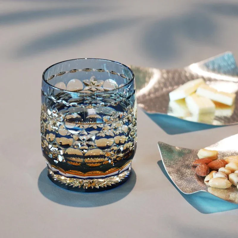 [KAGAMI CRYSTAL] Whiskey Glass By KASANEIROME TAMAMAI (JUGGLING BALLS) Master Of Traditional Crafts Edo Kiriko - Image 5