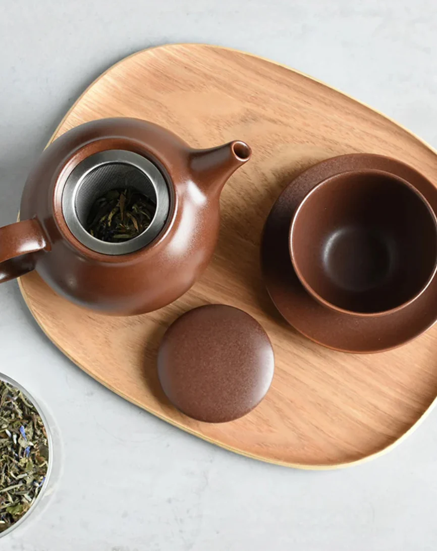 KINTO PEBBLE teapot 500ml / 18oz and cup & saucer 180ml / 6oz Collection - Image 3