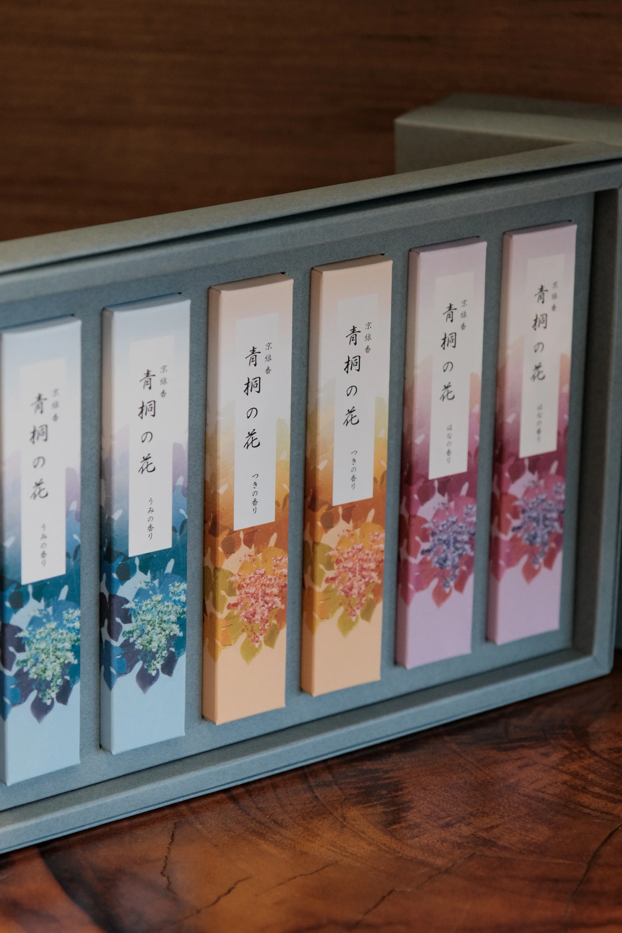 Kousaido Kyoto Incense Assortment – Aogiri (Paulownia Flower) 青桐の花 Gift Box - Image 2