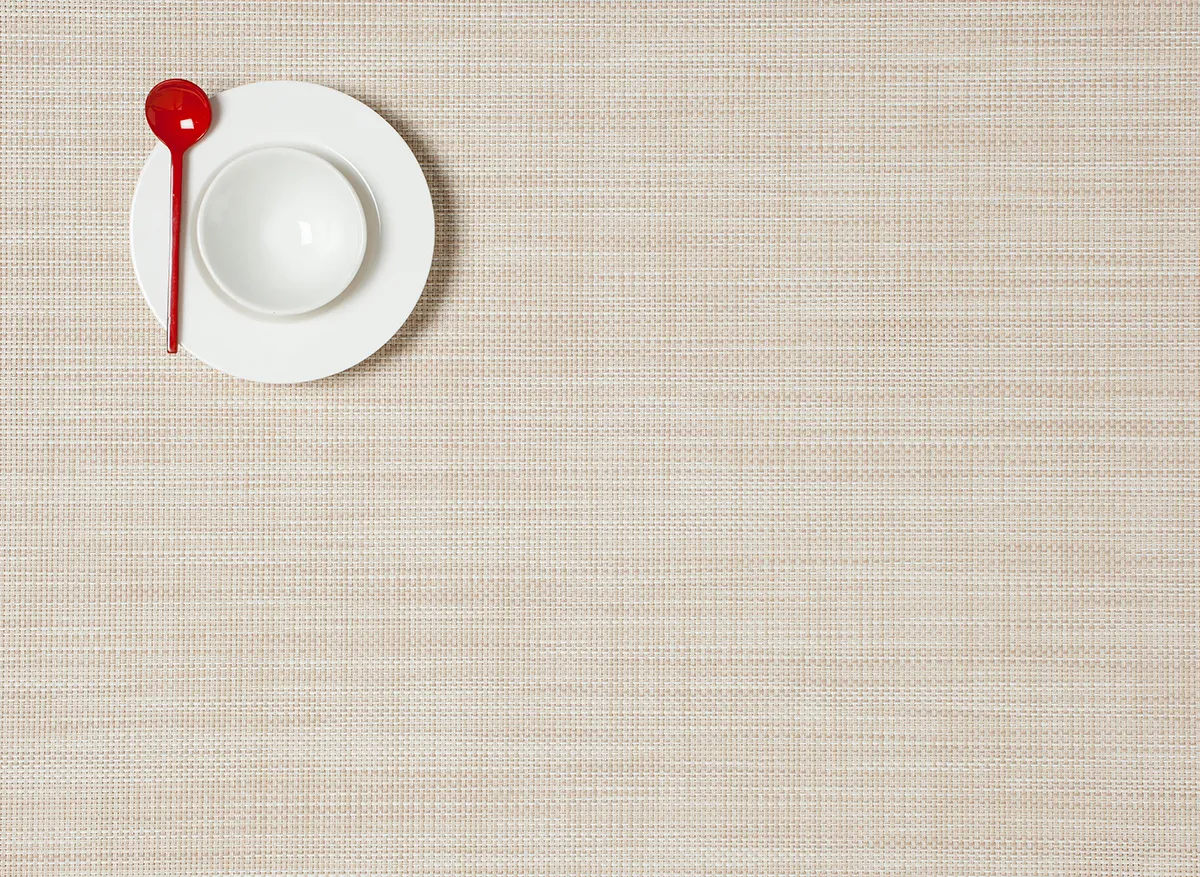 Chilewich Mini BW Rectangular Placemat Linen - Image 3