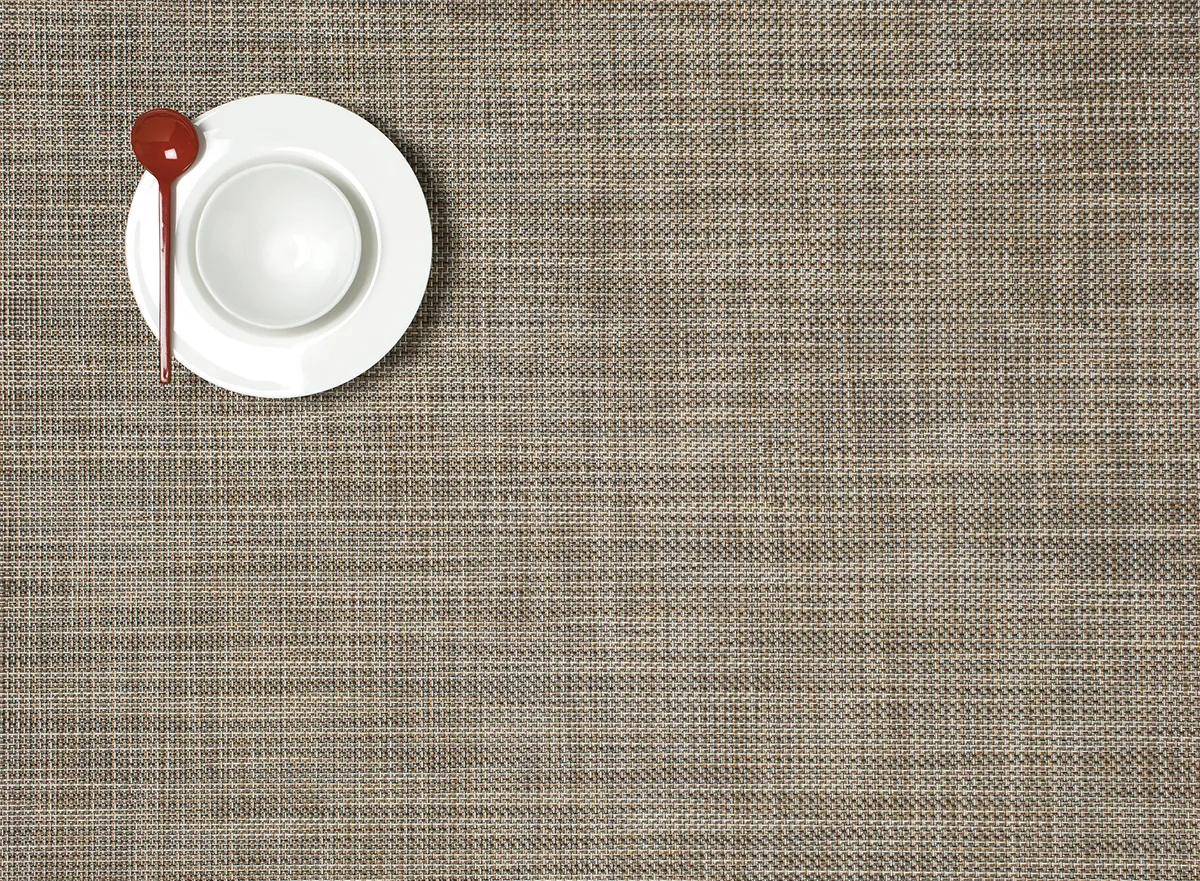 Chilewich Mini BW Rectangular Placemat Linen - Image 4