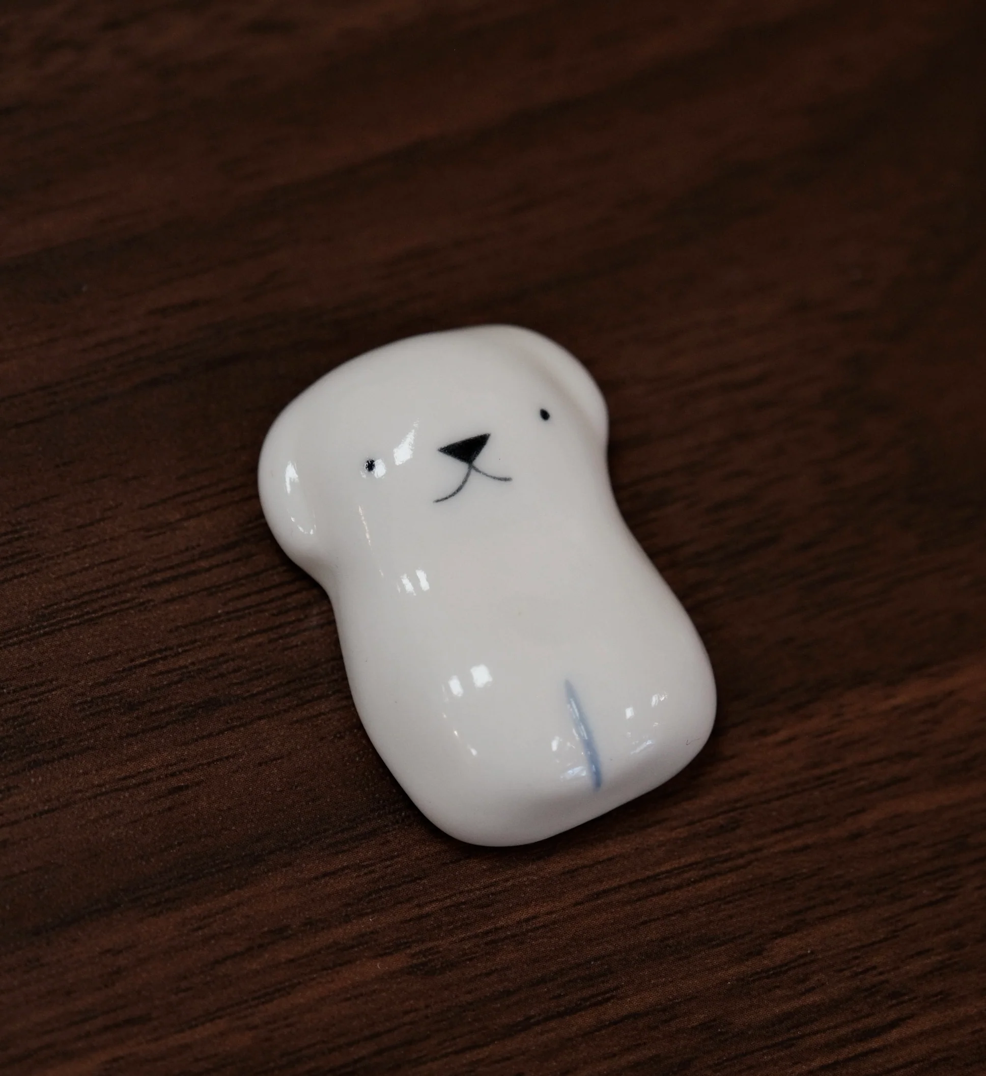 Misa Omote-表 美沙 Kutani Artist Handmade chopstick rest (White series) - Image 5