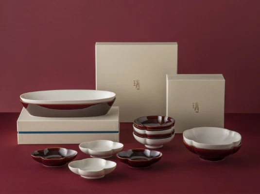 MIYAMA MIZU MIZU "瑞“ by RINA ONO 5'' Small Dish Set For 2 (Gift Box) - Image 8