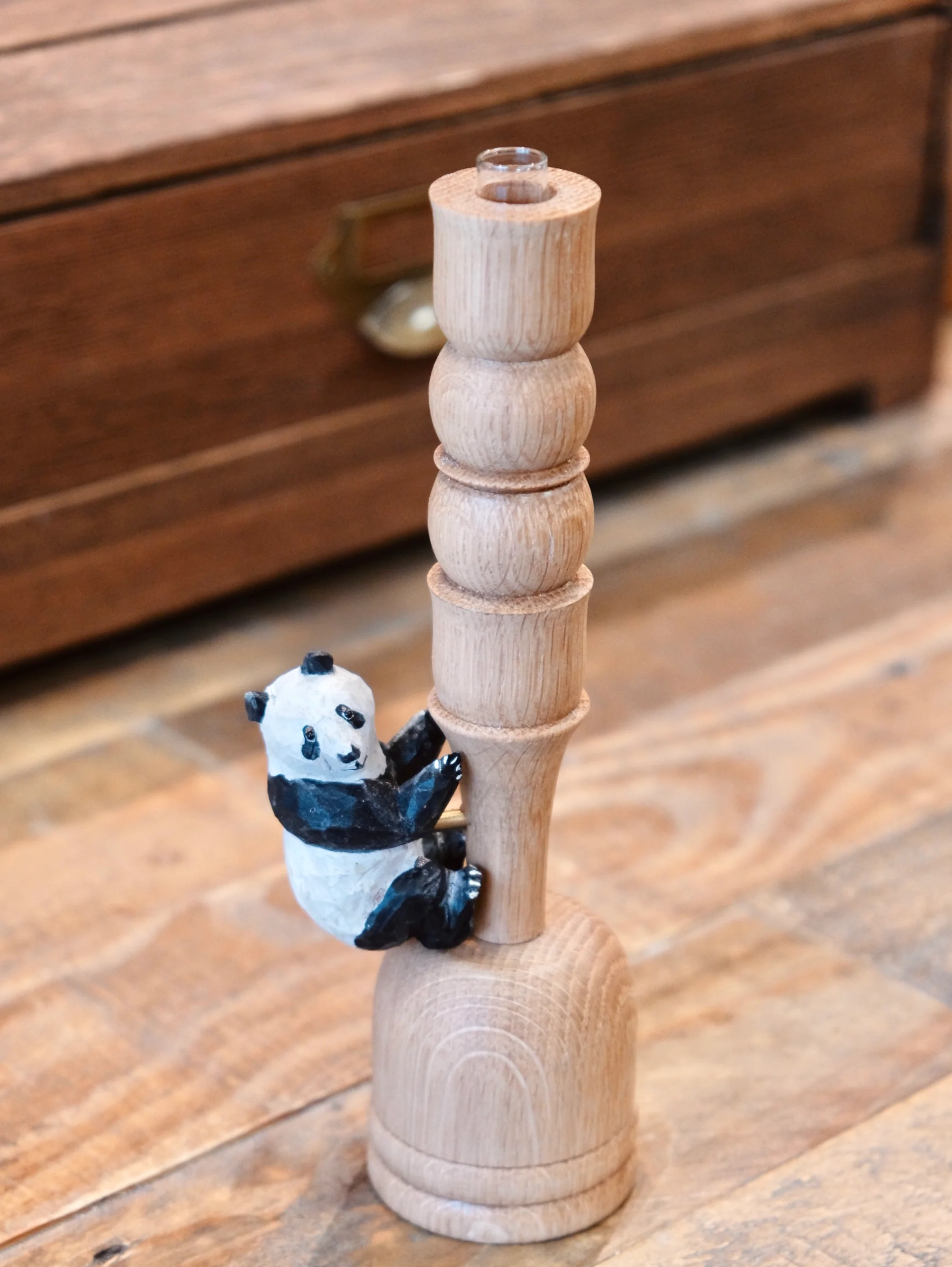 Artisans-Rebmob木工 Handmade wood Animal vase(come with glass tube) - Image 4