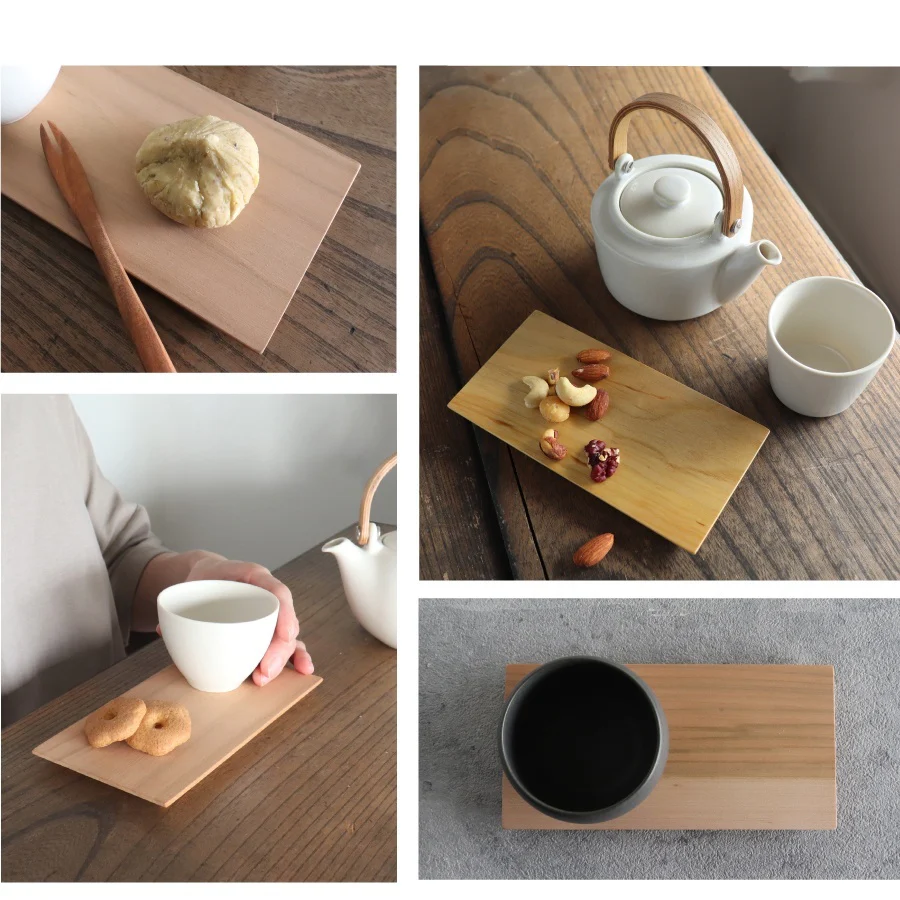 Saliu Yama Sakura Wooden Rectangle Coaster - Image 2