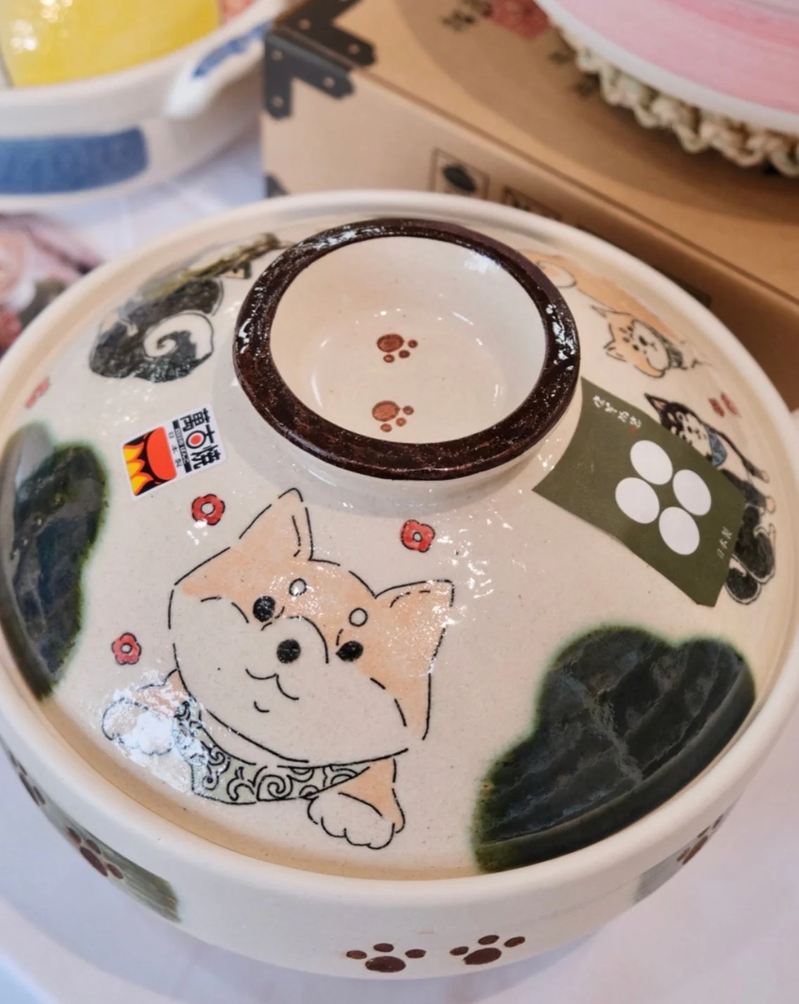 Shiba inu Banko ware Size6/ 8 Donabe/Clay Pot - Image 4