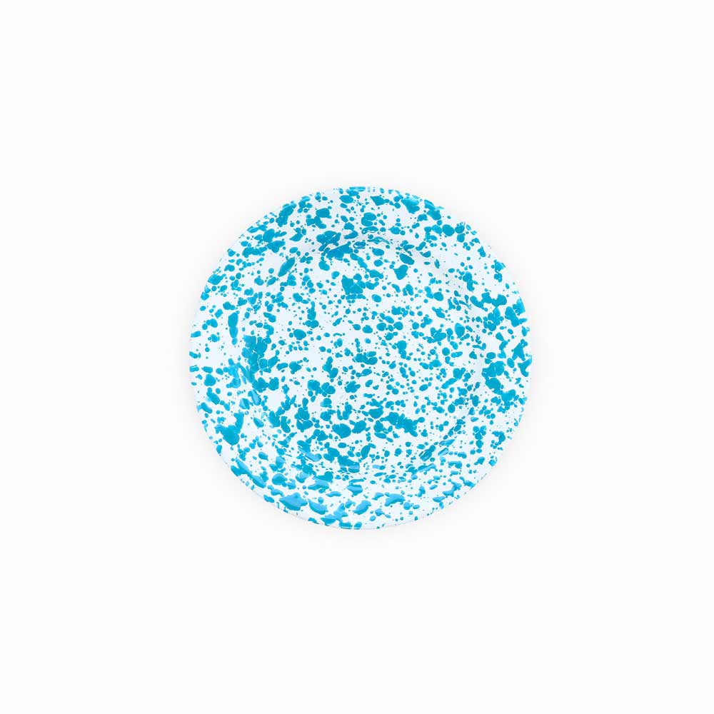 Crow Canyon Splatter Enamelware Flat Salad Plate - Image 20