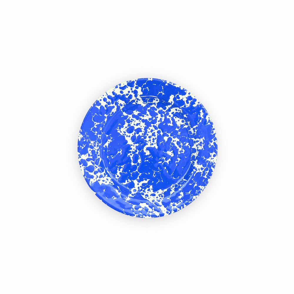 Crow Canyon Splatter Enamelware Flat Salad Plate - Image 5