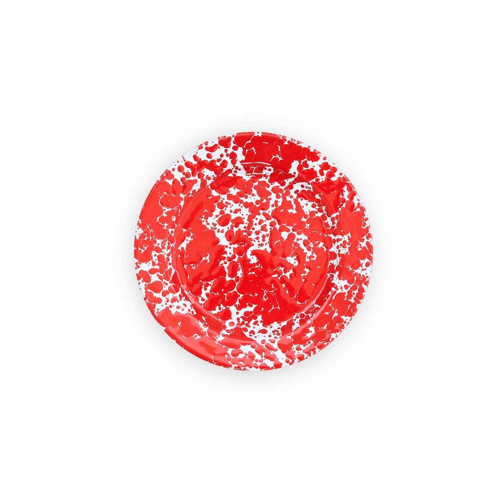 Crow Canyon Splatter Enamelware Flat Salad Plate - Image 8