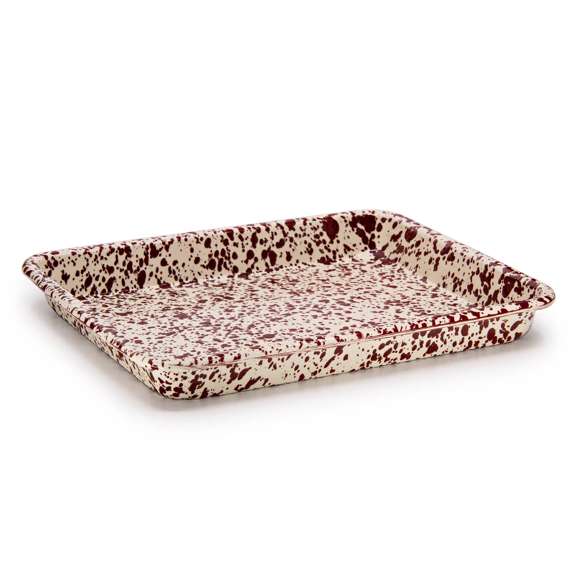 Crow Canyon Splatter Enamelware Small Rectangular Tray - Image 3