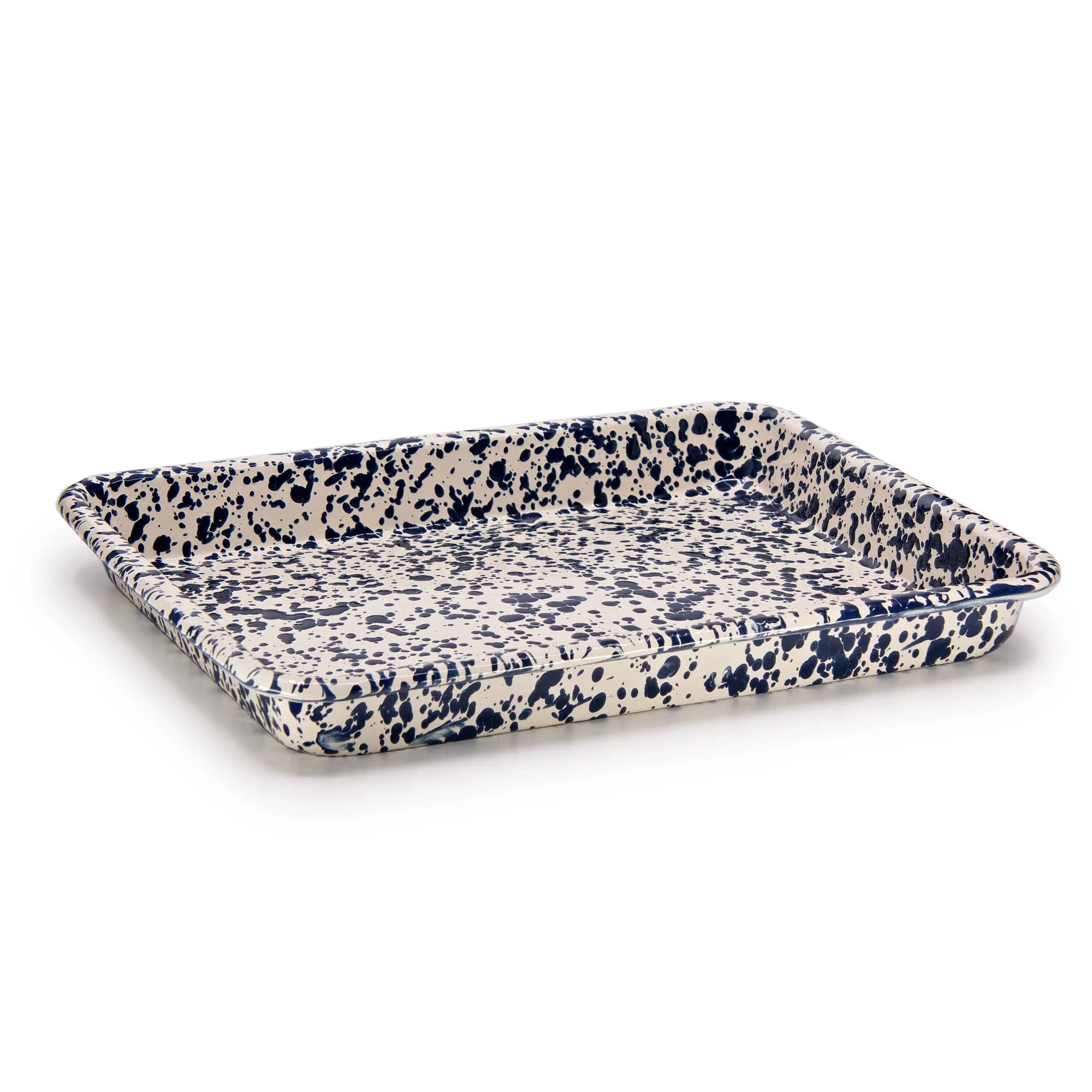 Crow Canyon Splatter Enamelware Small Rectangular Tray - Image 7