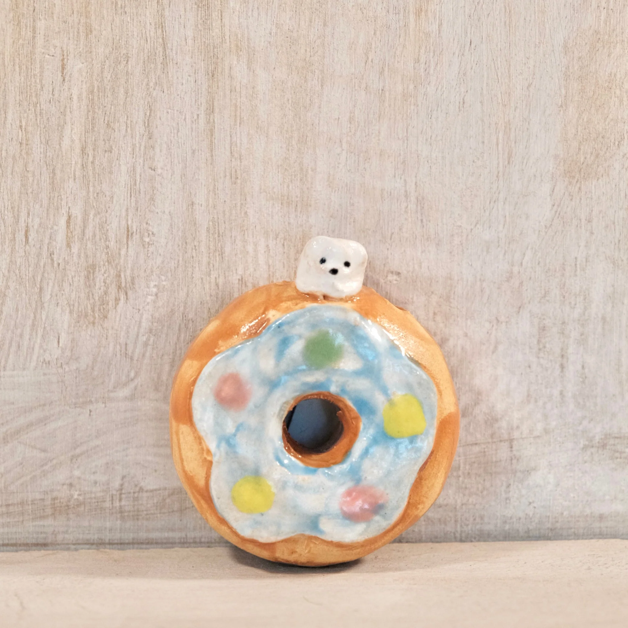 Suzuki Tamami Handmade Donuts Wall Decor (mini flower vase) - Image 2