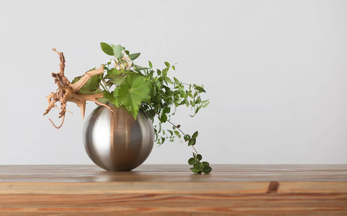 能作NOUSAKU 100% Tin TAMA Vase (Silver) - Image 5