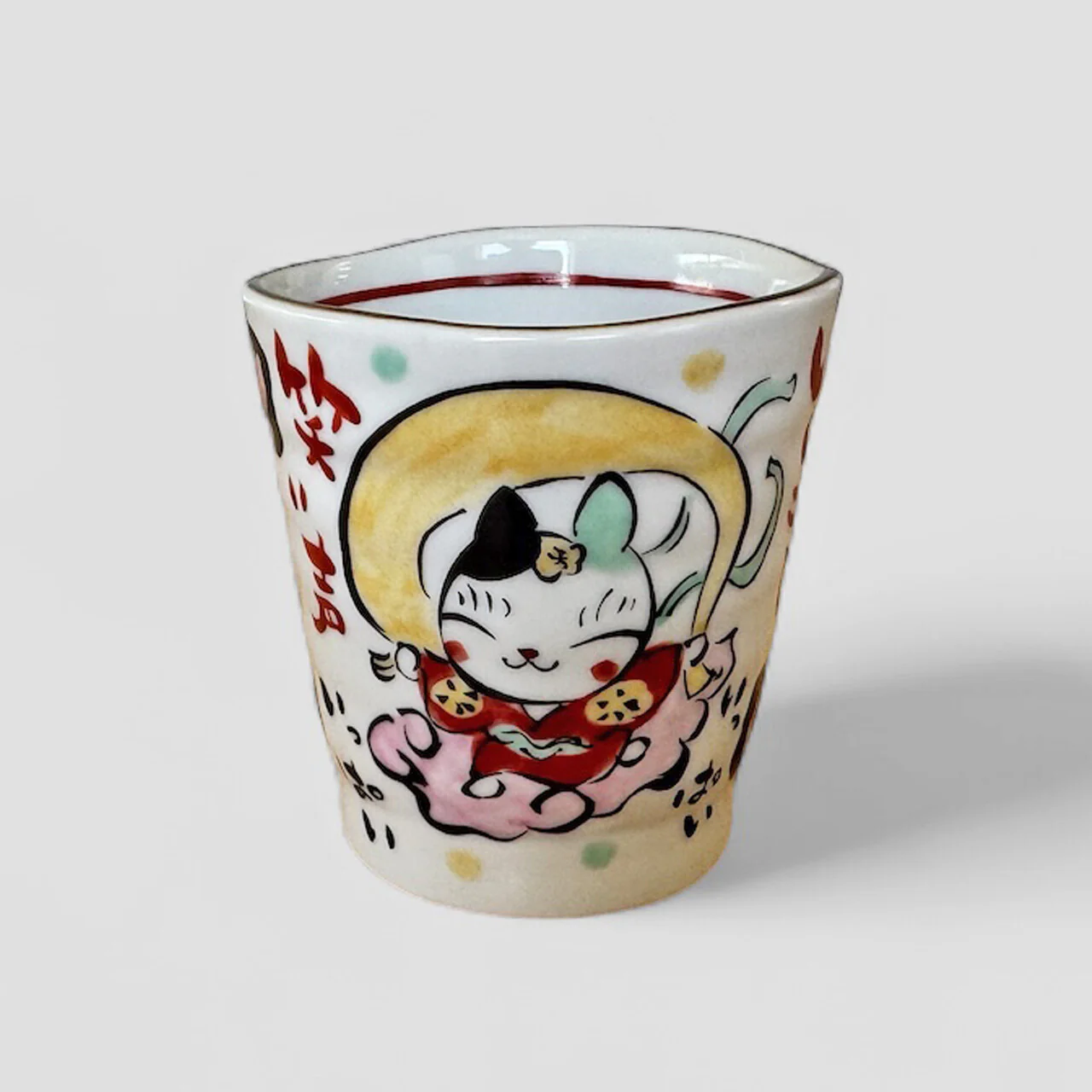 Yudachi Gama Handcraft Lucky Rabbit Tea Cup set (Gift Box) - Image 3